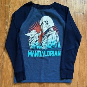 **b2g1**Star Wars Blue Mandalorian Long Sleeve Tee